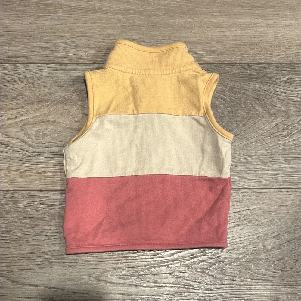 Carter's Colorful Sleeveless‎ Zip-Up Vest Size 12 Months
